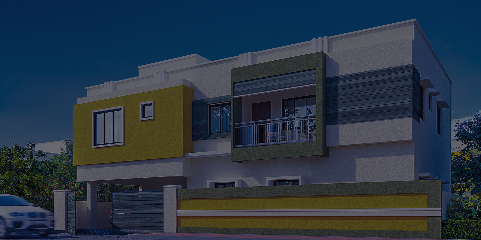 Modern home exterior